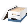 Fellowes Fellowes Mfg. Co. FEL00701 Stor-File Storage Boxes- W-Lid- Letter- 12in.x24in.x10in.- 12-CT- WE-BE FEL00701